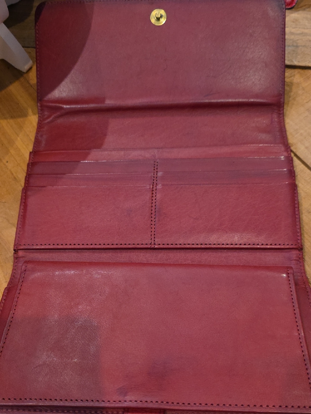 Coach red vintage tribeca wallet with Checkbook Cover - Picture 4 of 6